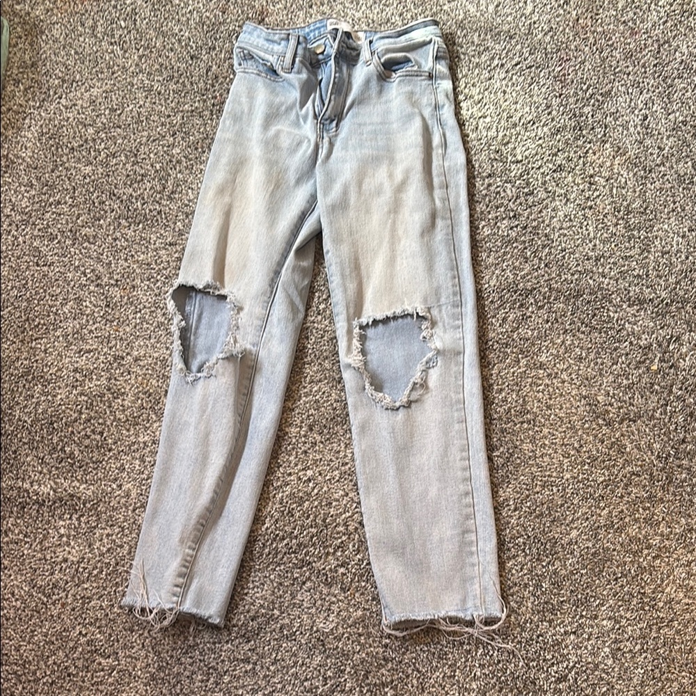 Distressed Light Blue Women's Jeans